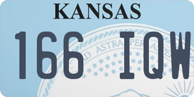 KS license plate 166IQW