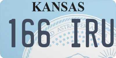 KS license plate 166IRU