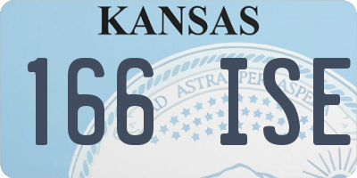 KS license plate 166ISE