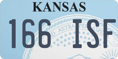 KS license plate 166ISF