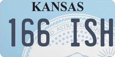 KS license plate 166ISH