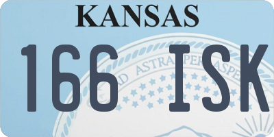 KS license plate 166ISK