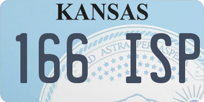 KS license plate 166ISP