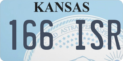 KS license plate 166ISR