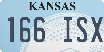 KS license plate 166ISX