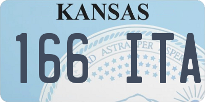 KS license plate 166ITA