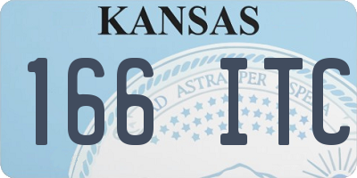 KS license plate 166ITC