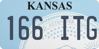 KS license plate 166ITG