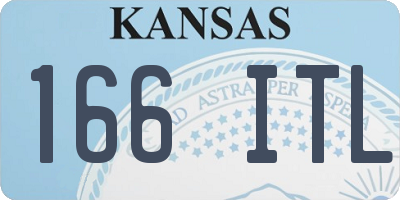 KS license plate 166ITL