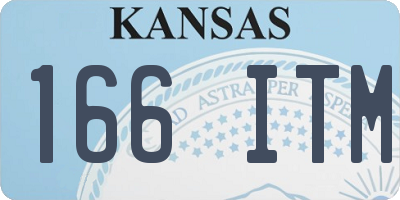 KS license plate 166ITM