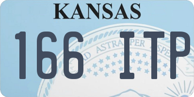 KS license plate 166ITP