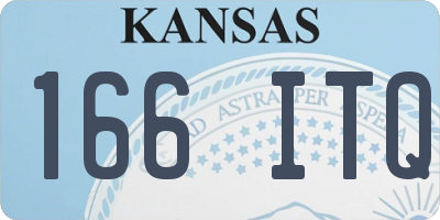 KS license plate 166ITQ