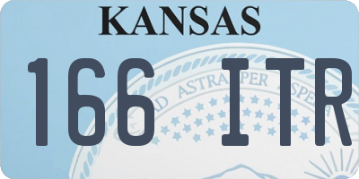 KS license plate 166ITR