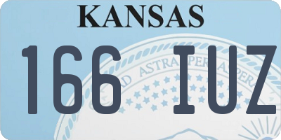 KS license plate 166IUZ