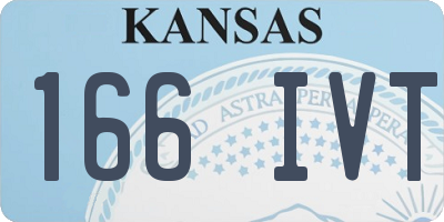 KS license plate 166IVT