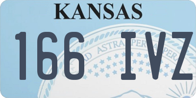 KS license plate 166IVZ