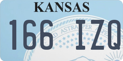 KS license plate 166IZQ