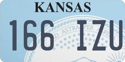 KS license plate 166IZU