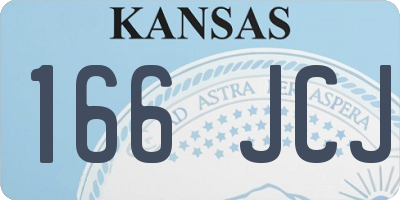 KS license plate 166JCJ