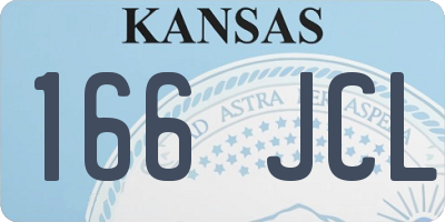 KS license plate 166JCL