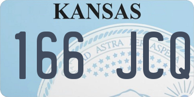 KS license plate 166JCQ