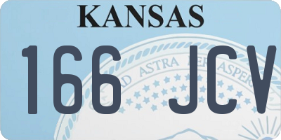 KS license plate 166JCV