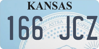 KS license plate 166JCZ