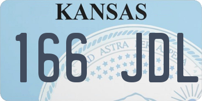 KS license plate 166JDL