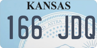 KS license plate 166JDQ