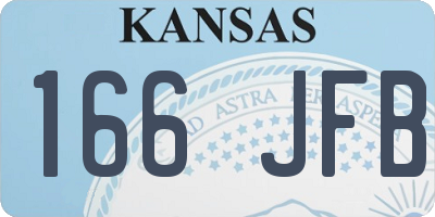 KS license plate 166JFB