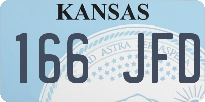 KS license plate 166JFD