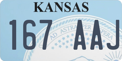 KS license plate 167AAJ