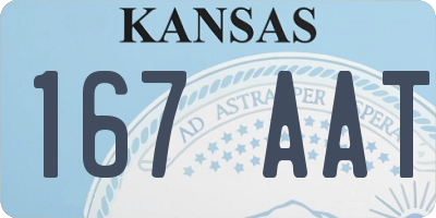 KS license plate 167AAT