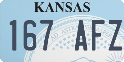 KS license plate 167AFZ