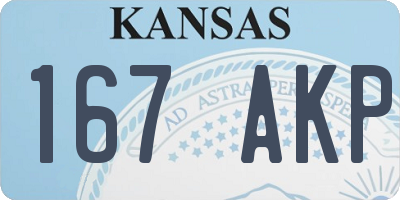 KS license plate 167AKP