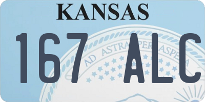 KS license plate 167ALC