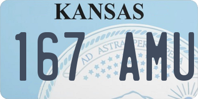 KS license plate 167AMU