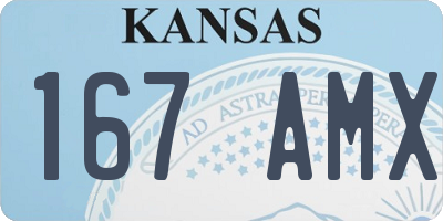 KS license plate 167AMX