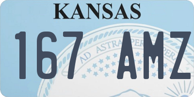 KS license plate 167AMZ