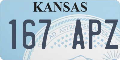 KS license plate 167APZ