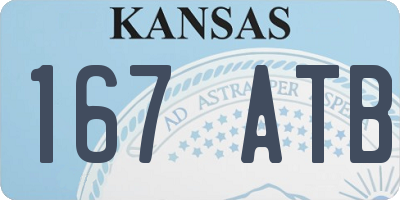 KS license plate 167ATB