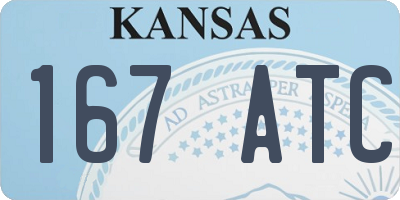 KS license plate 167ATC