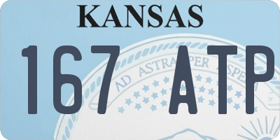 KS license plate 167ATP