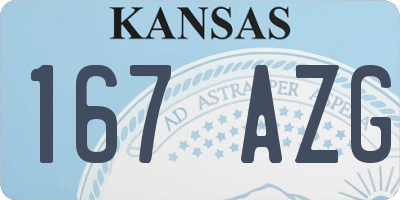 KS license plate 167AZG
