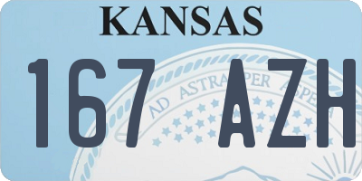 KS license plate 167AZH
