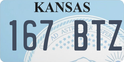 KS license plate 167BTZ
