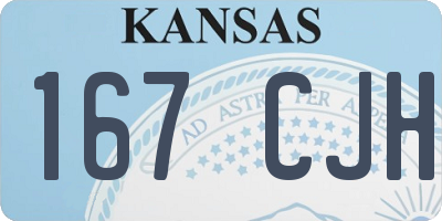 KS license plate 167CJH