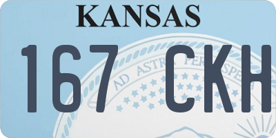 KS license plate 167CKH