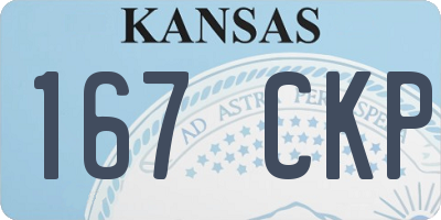 KS license plate 167CKP