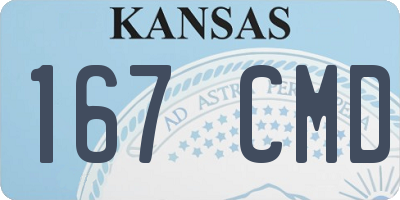 KS license plate 167CMD